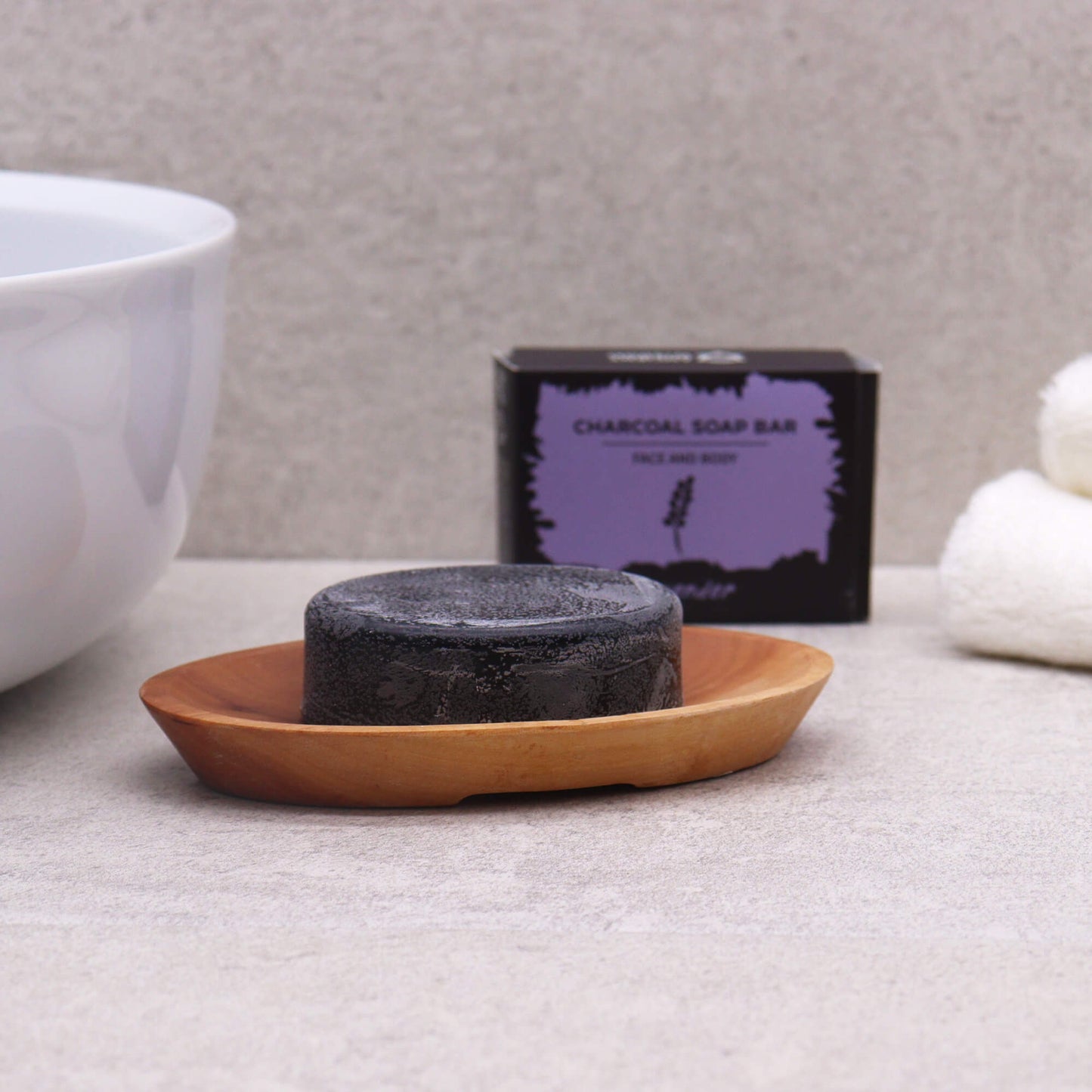 Sustainable wooden soap bar holder with a Packaging box keeping soap dry and lasting longer - Kraas