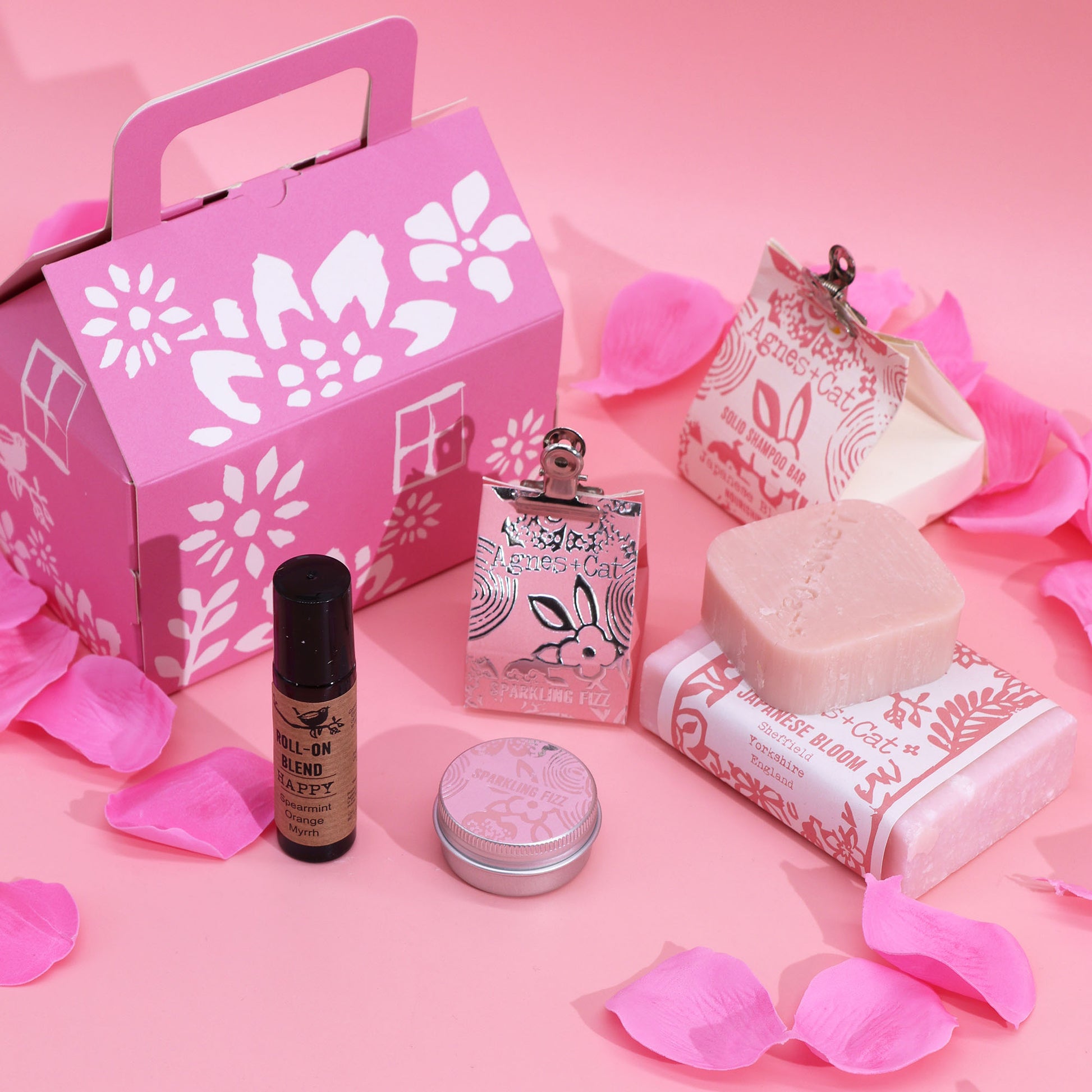 Bloom and bliss beauty box with skincare products - Agnes and Cat