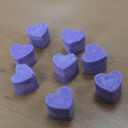 Aroma soy wax melts blue colour heart shaped in assorted scents for home fragrance - Ancient Wisdom