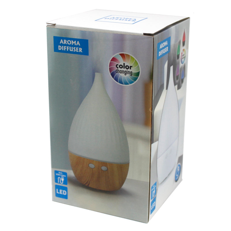 Boxed Milan aroma diffuser with color-changing feature and LED light indicator - Kraas