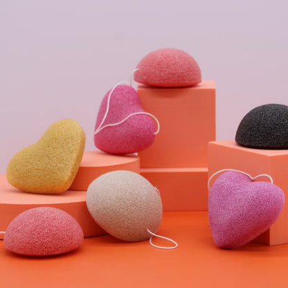 Eco-friendly konjac face sponge made from natural plant fibres - Kraas