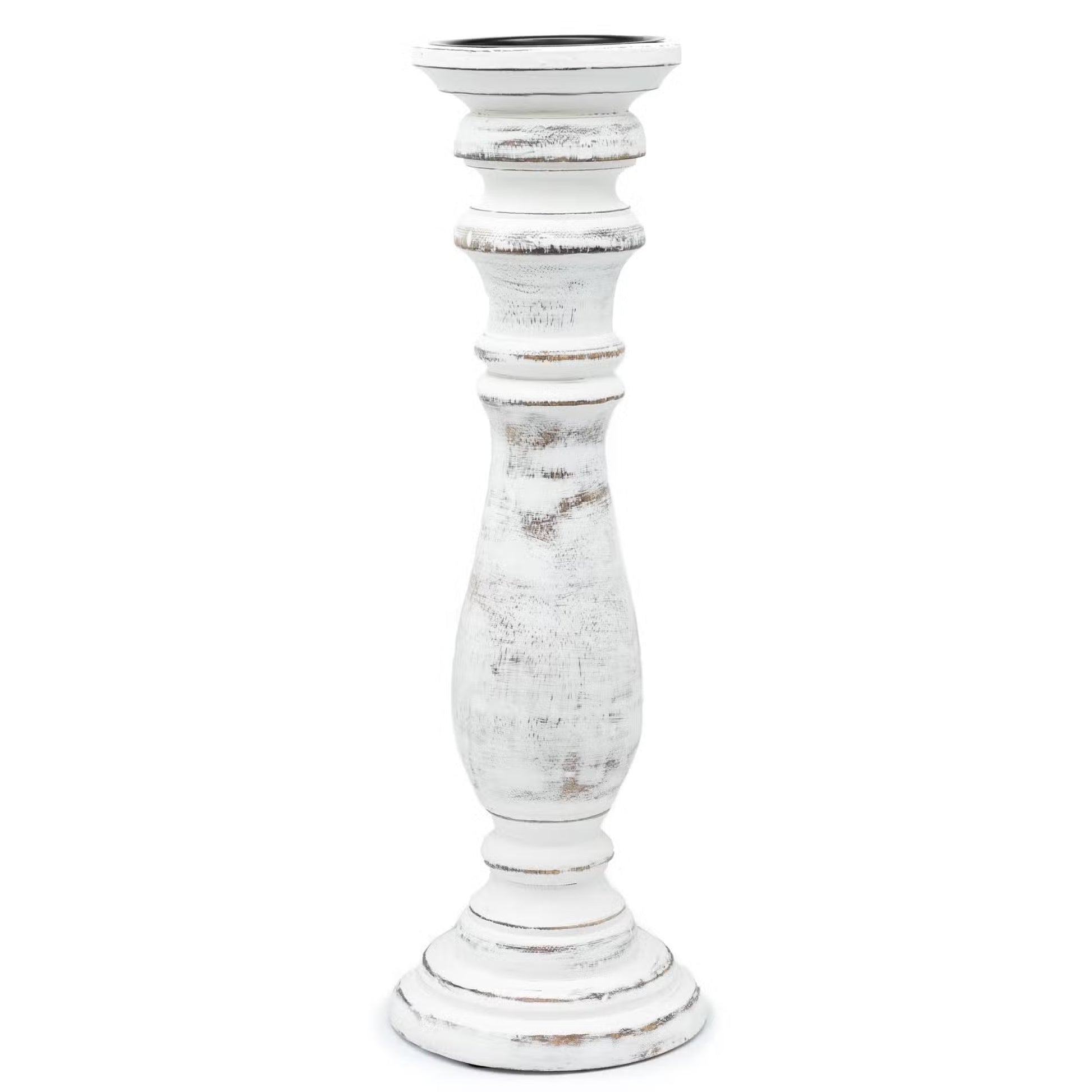 Classic Candle Stand - Whitewash - Kraas Store