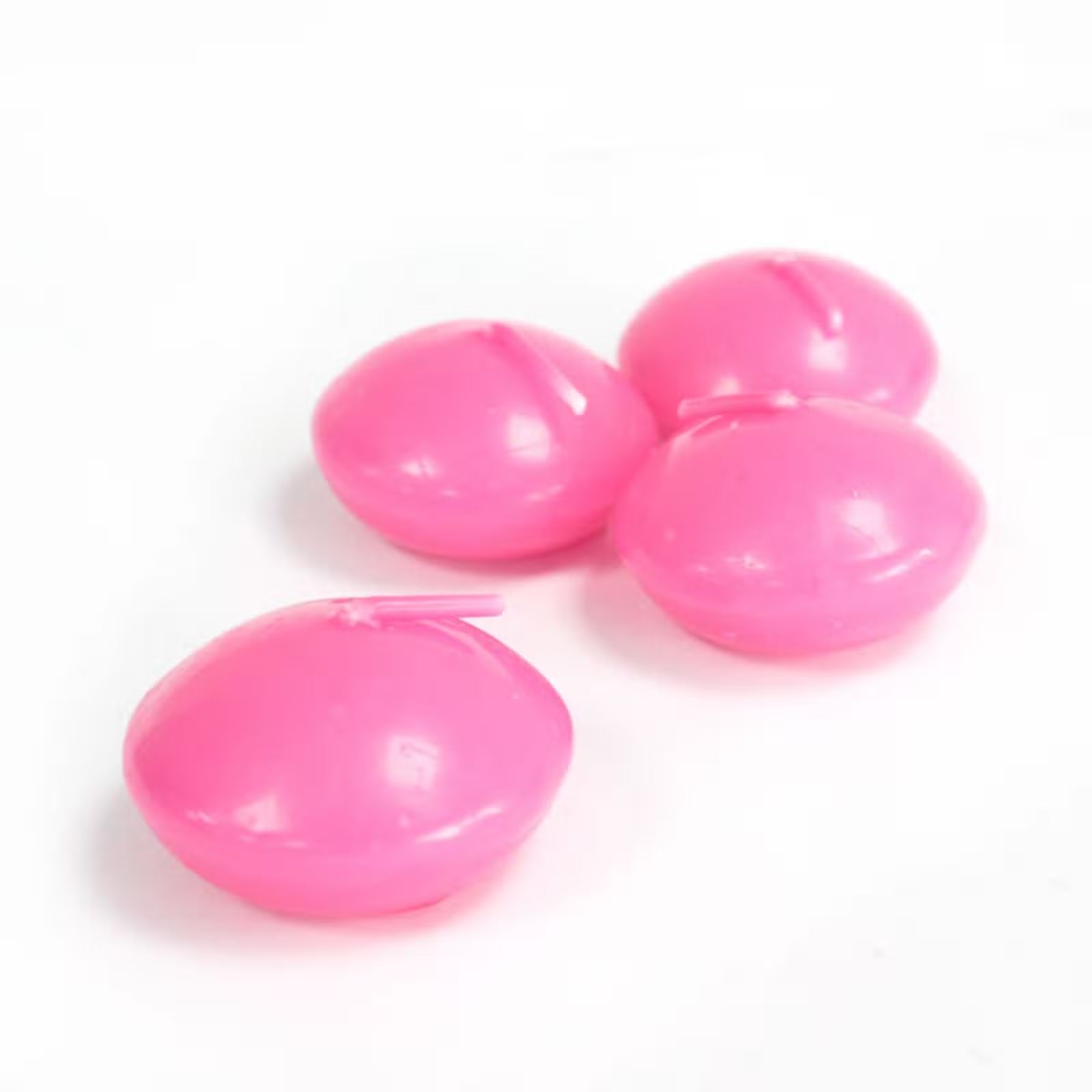 Pink fragrance free oval tealight candles for decor - Kraas