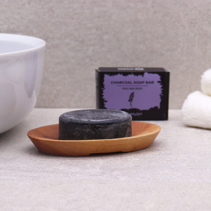 Sustainable wooden soap bar holder with a Packaging box keeping soap dry and lasting longer - Kraas