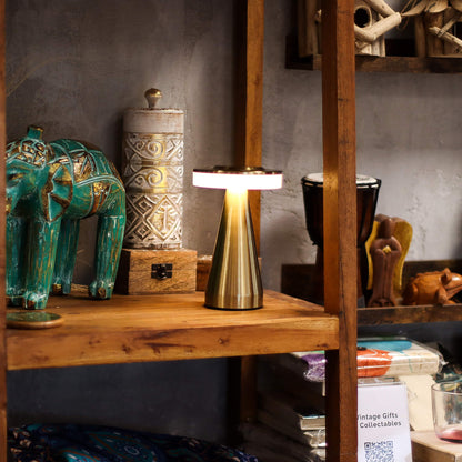 Modern tall touch lamp providing warm ambient lighting for bedroom or living room - Kraas