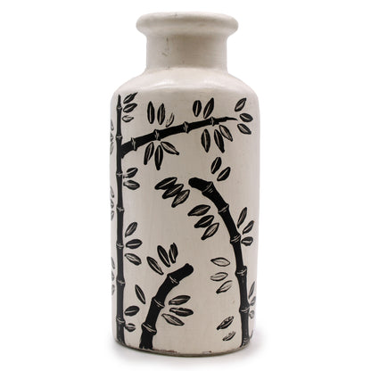 Bamboo Motif Straight Vase - Kraas Store