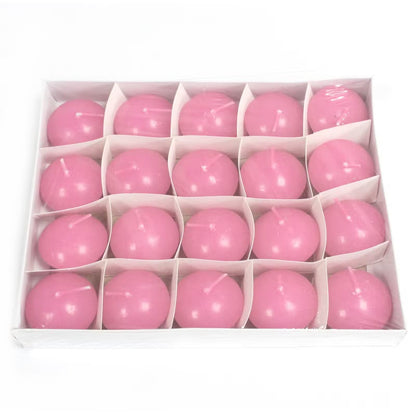 Box of pink tealight candles on a white background  Kraas