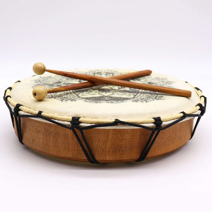 Hamsa Shamanic Drum with Two Sticks - Kraas Store