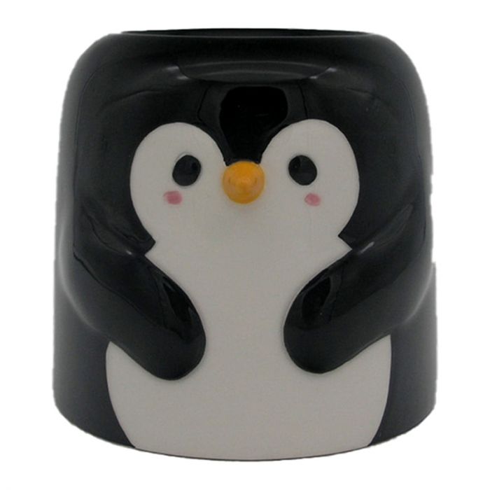 Unique design penguin shape oil burners black and white colour - Kraas